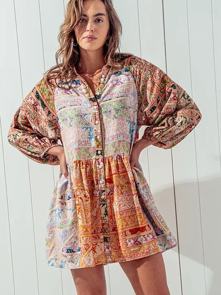 Sun Drenched Shirt Dress
