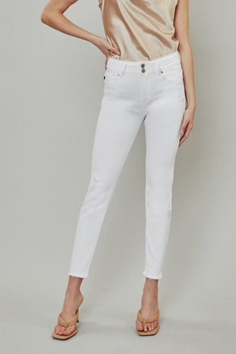 White HR Double WB Jean - Kay Marie Boutique