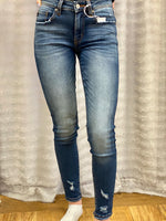 Blue Mid Rise R&B Skinny - Kay Marie Boutique