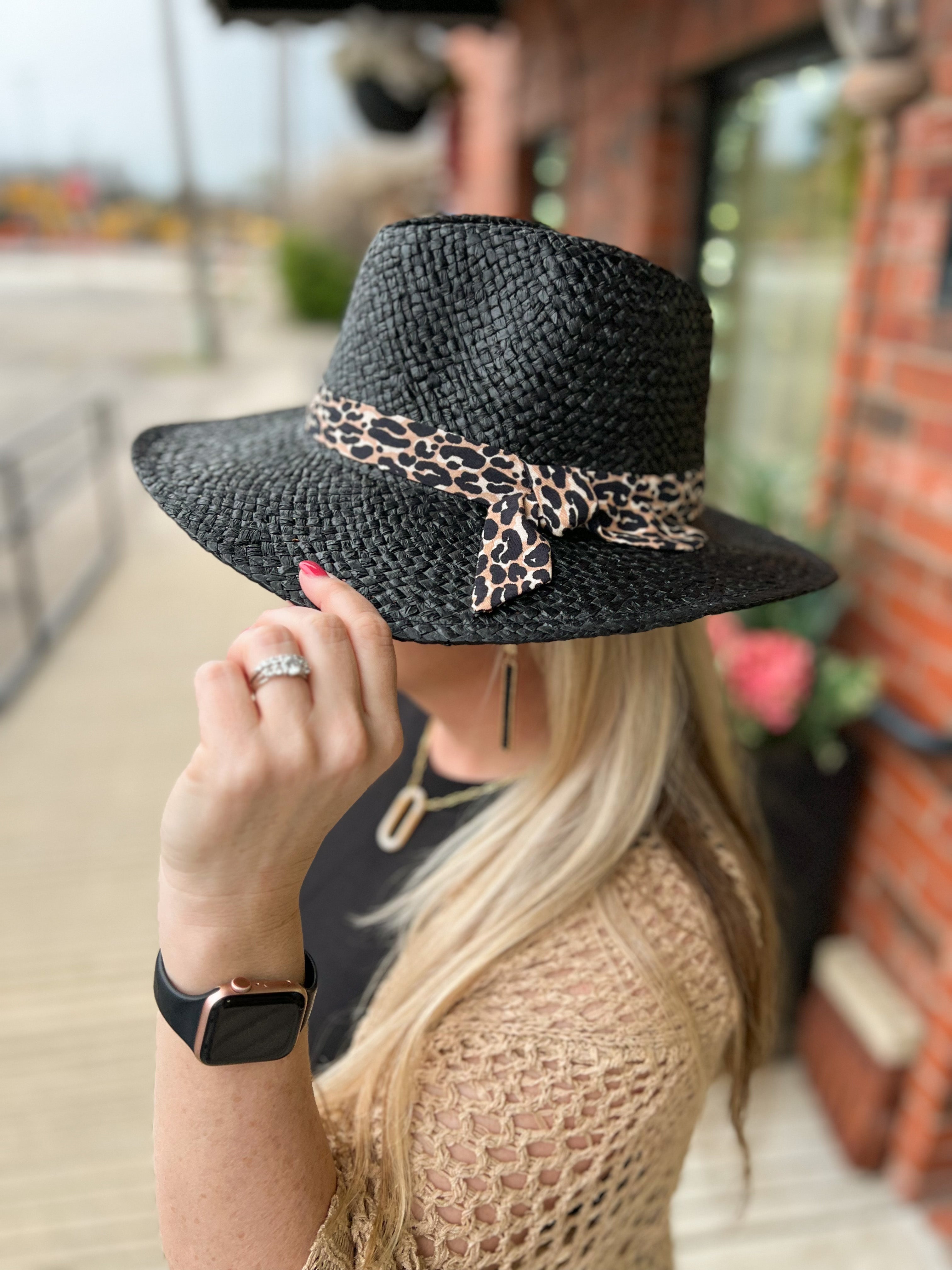 Leopard Knot Hat